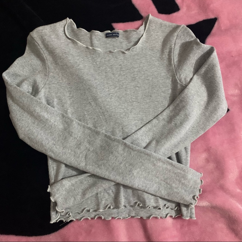 brandy melville grey long sleeve